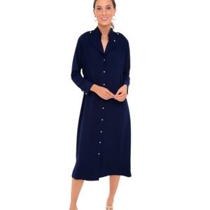 Tuckernuck Pomander Place Admiral Blue Anderson Dress L
